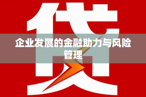 金门企业发展的金融助力与风险管理