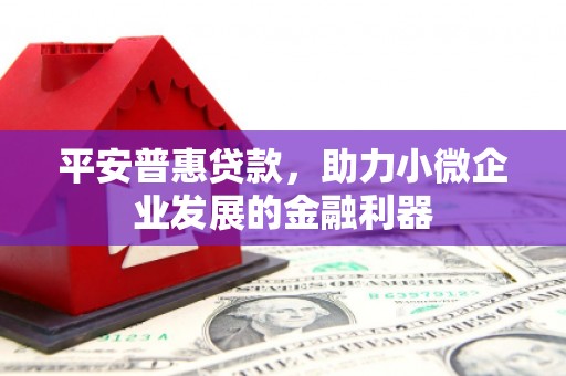 金门平安普惠贷款，助力小微企业发展的金融利器