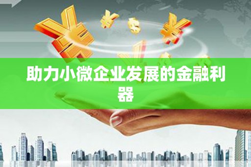 金门助力小微企业发展的金融利器